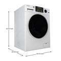 White Pinnacle Super Combo Washer-Dryer - Dimensions 33.5H x 24.8D x 23.5W | United RV Parts