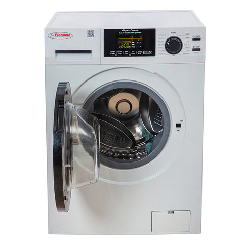 White Pinnacle Washer-Dryer Combo - Open Door Interior | United RV Parts
