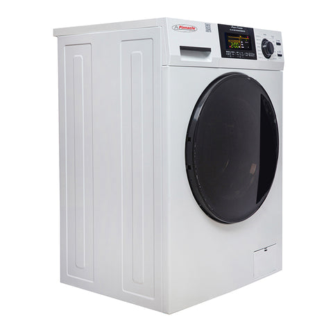 White Pinnacle Washer-Dryer Combo - Side Angle View | United RV Parts