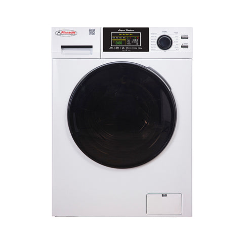 White Pinnacle Super Washer L 15lb Capacity RV Washer - Front View | United RV Parts