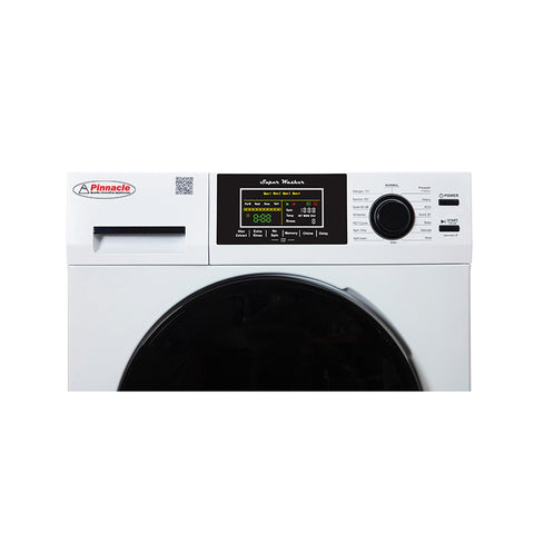 White Pinnacle Super Washer L Digital Control Panel Detail - Front Panel Close-up | United RV Parts