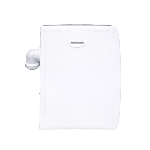 White Pinnacle Dryer - Back View Showing Exhaust Vent Connection | United RV Parts