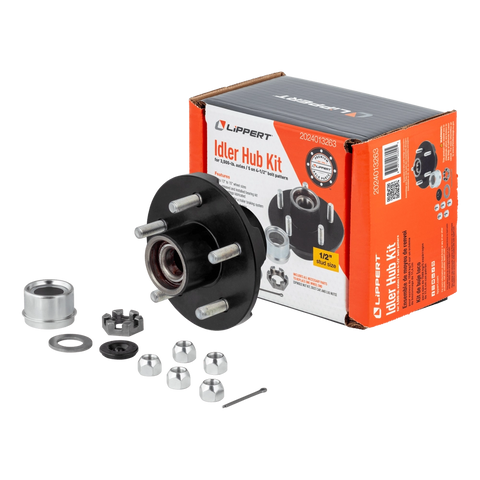 Lippert Idler Hub Kit 2024013263 with hardware and retail box - 3500 lb axle 5 on 4.5 | United RV Parts
