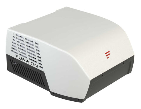White Furrion Chill Cube 18K BTU RV Air Conditioner - Front Angle View | United RV Parts