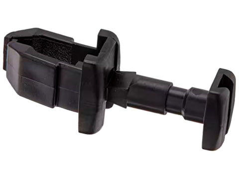 Black Norcold 617772 Refrigerator Access Door Latch - Side View | United RV Parts