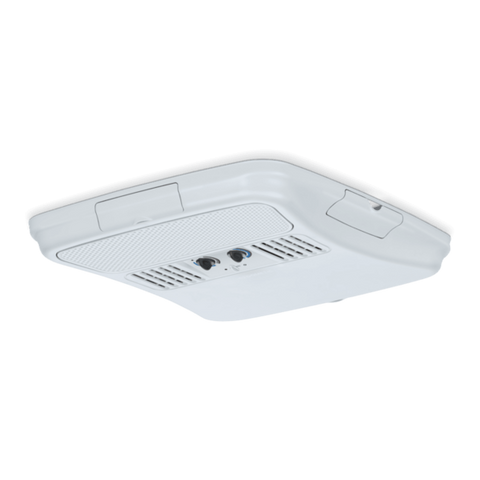 White Dometic Air Distribution Box 3314854.000 Non-Ducted Ceiling Assembly - Angle View | United RV Parts