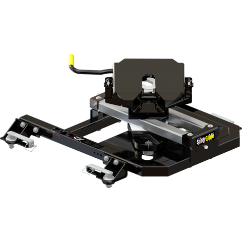 Black Metal PullRite 2315 SuperGlide 5th Wheel Hitch - Angled View | United RV Parts