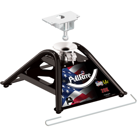 PullRite ISR SuperLite 2400 5th Wheel Hitch with Adapter Handle - Driver Side View | United RV Parts