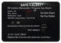Black MTI SAFE-T-ALERT 25-741 LP/CO Alarm - Front View | United RV Parts