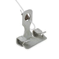 Silver Metal Bumper Saver Cable with Mounting Clip Close Up | United RV Parts