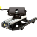 Black Steel PullRite SuperGlide 2700 Fifth Wheel Hitch with ISR Rails - Front Angle | United RV Parts
