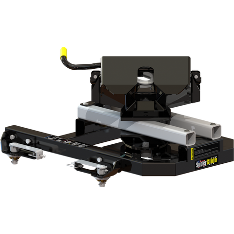 Black PullRite SuperGlide OE Puck Hitch - Driver Side View | United RV Parts
