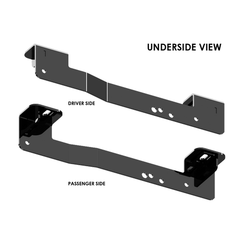 PullRite 2734 ISR Mounting Brackets Driver and Passenger Side - Underside View | United RV Parts