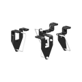 Black Steel Fifth Wheel Mounting Brackets Set - Angled View | PullRite ISR Series 2740 for 2013 Dodge 2500