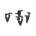 Black Steel Fifth Wheel Hitch Mounting Brackets Only - Angled View | United RV Parts
