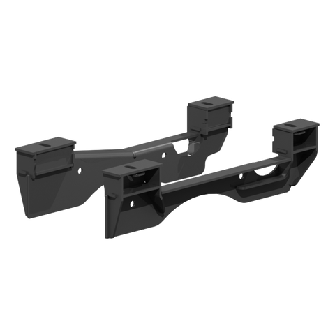 Black Steel PullRite ISR Series 2766 Mounting Bracket Assembly - Angled View | United RV Parts