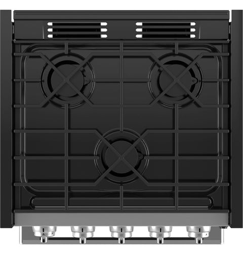 Black Gas Cooktop - Top Down View with Three Burners | United RV Parts