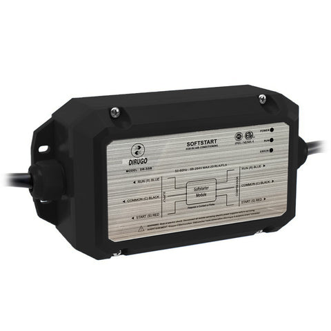 Black Dirugo DR-SSB Universal AC Soft Start Kit - Side Angle | United RV Parts