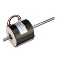 Black Dometic 12V Furnace Blower Motor 30730 - Side View with Shaft | United RV Parts