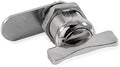 Chrome RV Designer L525 5/8" Baggage Door Lock - Front Angle Detail | United RV Parts