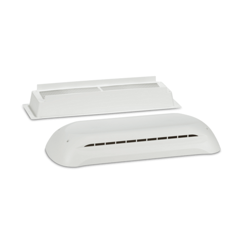 White Dometic RV Refrigerator Roof Vent Components - Exploded View | United RV Parts