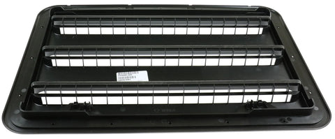 Black Dometic Refrigerator Side Vent 3316941.005 - Back View with Label | United RV Parts