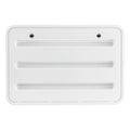 White Dometic RV Refrigerator Side Vent 3316941.010 - Front View | United RV Parts