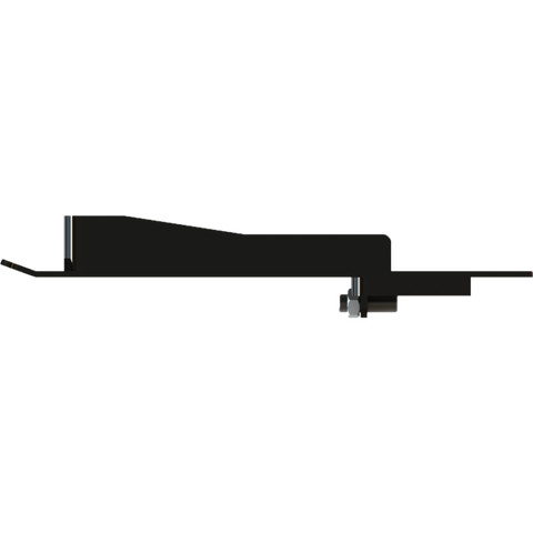 Black Steel PullRite Capture Plate 331708 - Side Profile View | United RV Parts