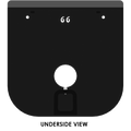 Black PullRite 3366 Multi-Fit Capture Plate 66 - Bottom Underside View | United RV Parts
