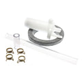 White Thetford Toilet Vacuum Breaker Kit with Drive Arm - Assembly View | United RV Parts