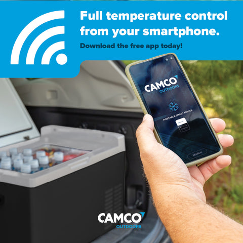 Camco Portable Refrigerator Smartphone App Control Feature | United RV Parts