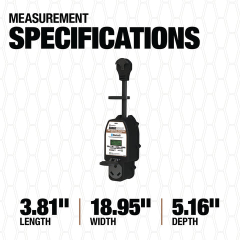 Southwire 34931 Surge Protector Measurement Specifications Chart | United RV Parts