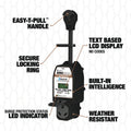 Southwire Surge Guard Features Diagram - Easy-T-Pull Handle & LCD Display | United RV Parts