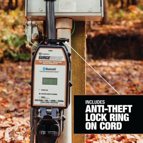 Southwire SurgeGuard 34951 Anti-Theft Lock Ring Feature - Security Detail | United RV Parts
