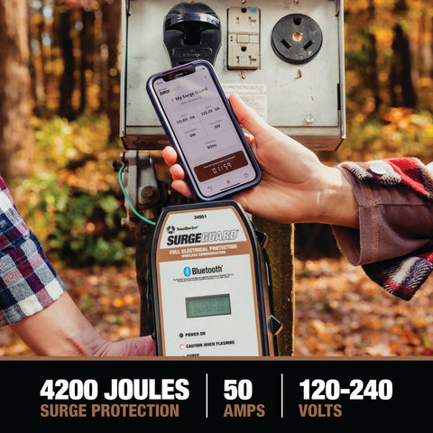 Southwire SurgeGuard 34951 Bluetooth App Features - Technical Specifications | United RV Parts