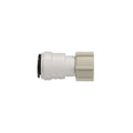 White Plastic AquaLock Female Adapter - Side View | United RV Parts