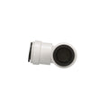 White Plastic Watts AquaLock 1/2" CTS Push-to-Connect Elbow - Front Port Detail | United RV Parts