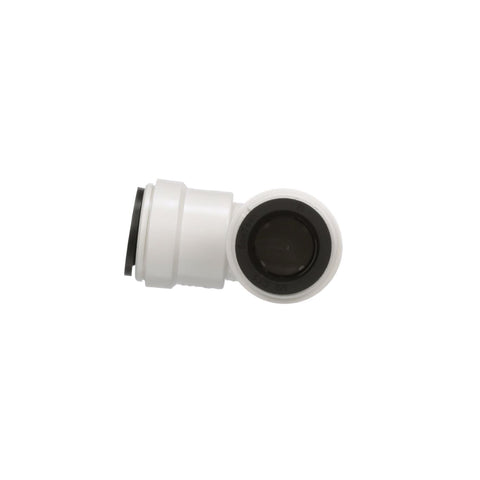 White Plastic Watts AquaLock 1/2" CTS Push-to-Connect Elbow - Front Port Detail | United RV Parts