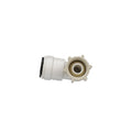 White Plastic Swivel Elbow Fitting - Top View | United RV Parts