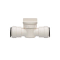 White Plastic Watts AquaLock 1/2 Inch CTS Straight Valve - Front View | United RV Parts