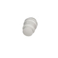 White Plastic AquaLock End Cap - End View Detail | United RV Parts