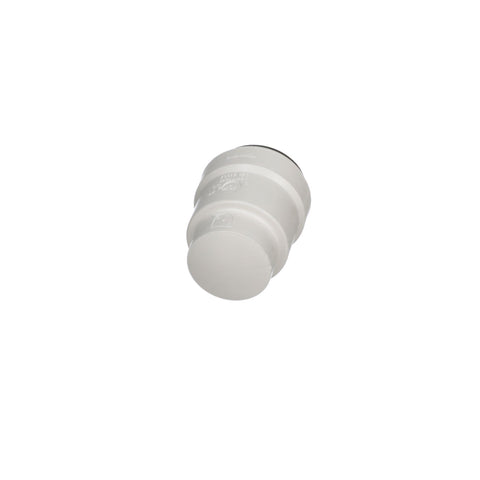 White Plastic AquaLock End Cap - End View Detail | United RV Parts