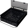 Black Suburban 3631A Slide In Cooktop Open Lid View | United RV Parts