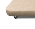 Beige RV Sofa Cushion with Black Replacement Leg - Corner Detail | United RV Parts
