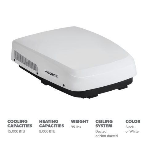 Dometic FreshJet 5 Features Chart - 15,000 BTU Heat Pump Specifications | United RV Parts
