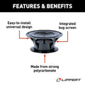 Lippert 360 Siphon Vent 389380 Features - Bug Screen and Universal Design | United RV Parts