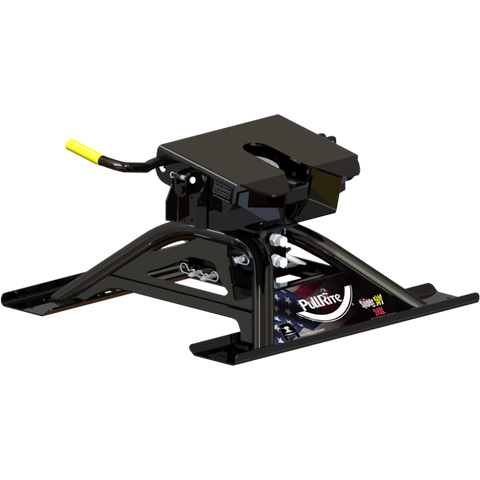 Black PullRite Super 5th 24K Fifth Wheel Hitch #3900 - Driver Side View | United RV Parts