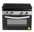 InVision 17 Inch Gas Range with Cooktop Closed - Control Panel Detail | United RV Parts
