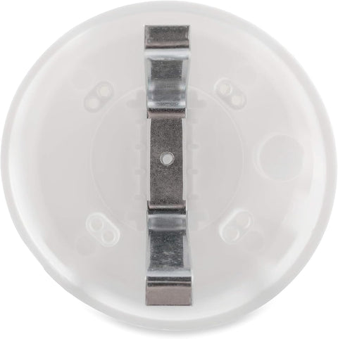 White Camco Plumbing Vent Cap - Bottom View with Clamps | United RV Parts