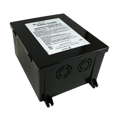 Black Southwire 40100-001 Automatic Transfer Switch - Angled Bottom View | United RV Parts